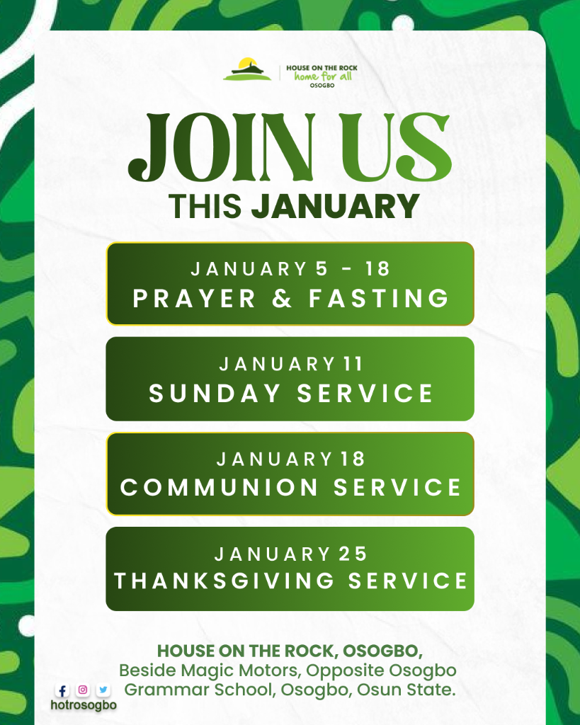 Join Us This January